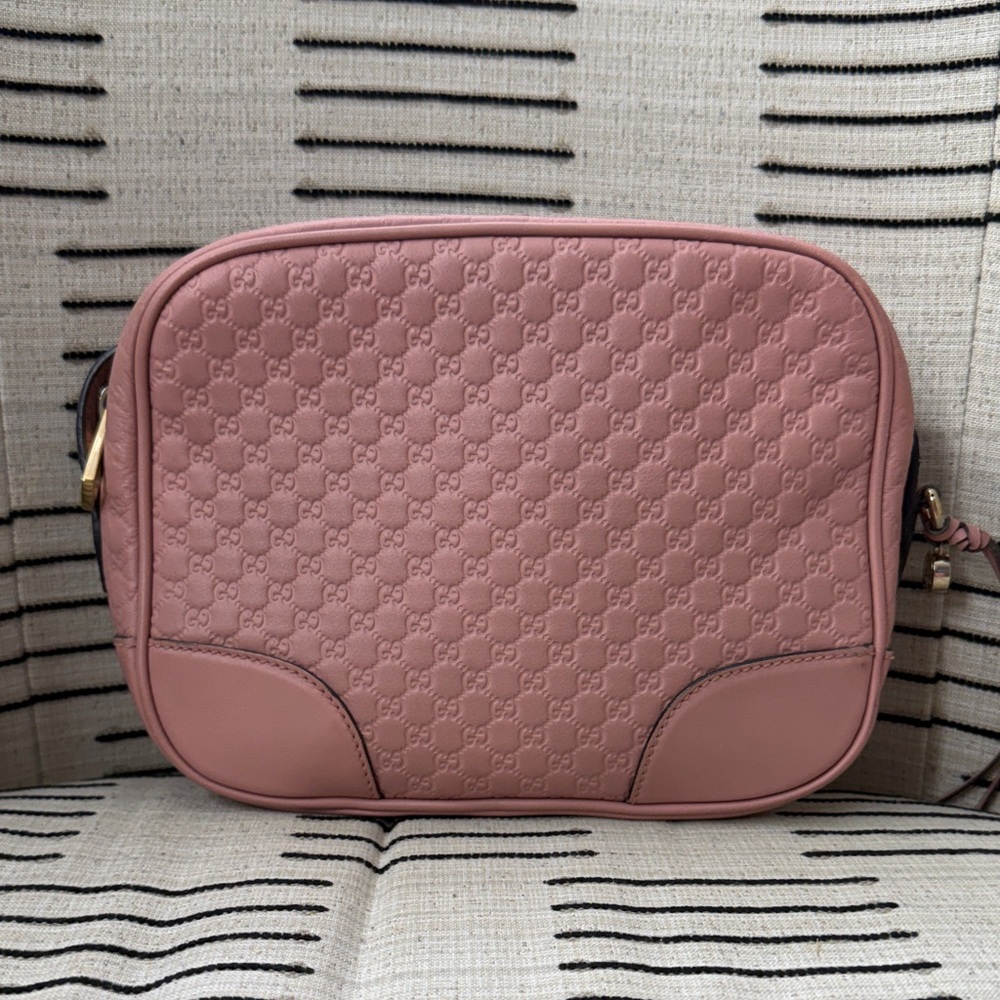Gucci Dusty Rose Leather Crossbody Bag